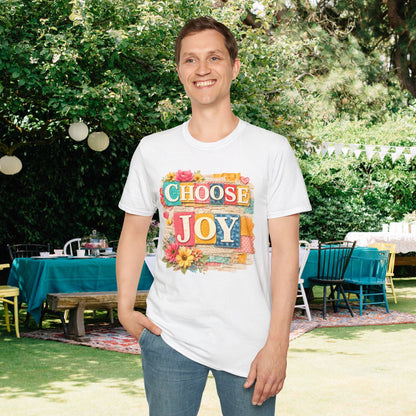 Choose Joy (Lace Collage) Adult T-shirt