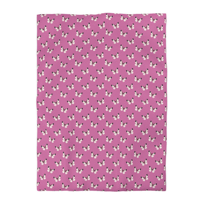 Blush Flutter Microfiber Duvet Cover