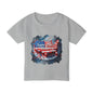 America-Shaped Happy 250th Birthday Cake Heavy Cotton™ Toddler T-shirt