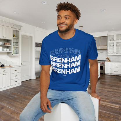 Brenham (Triple Arched) Texas Adult T-shirt