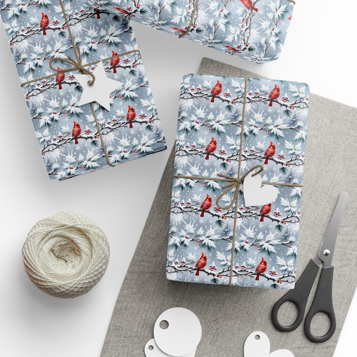 Cardinals in the Snow Wrapping Paper