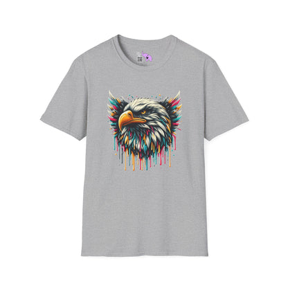 Colorful Bald Eagle Adult T-shirt