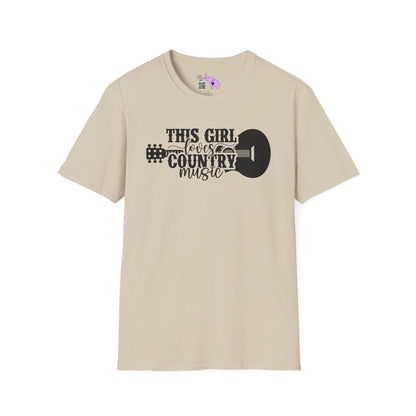 This Girl Loves Country Music Adult T-shirt