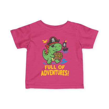 ""Full of Adventures (Dino Pirate) Infant Soft T-Shirt