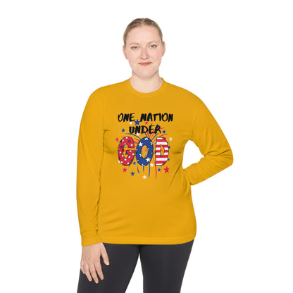 One Nation Under God Unisex Lightweight Long Sleeve Tee