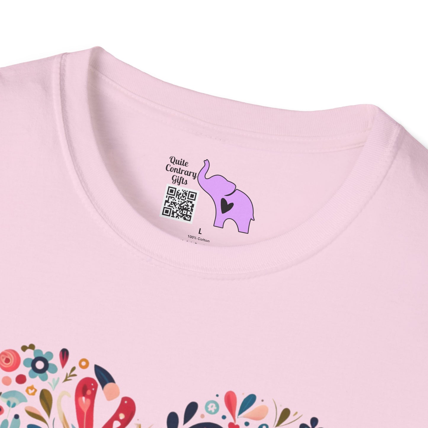 Floral Heart Adult T-shirt