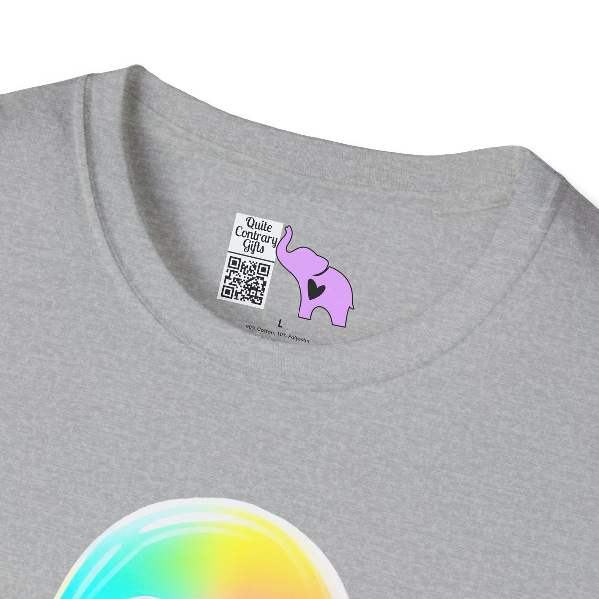 Neon Ghostly Boo Adult T-shirt