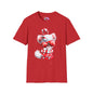 Candy Cane Kitten Adult T-shirt