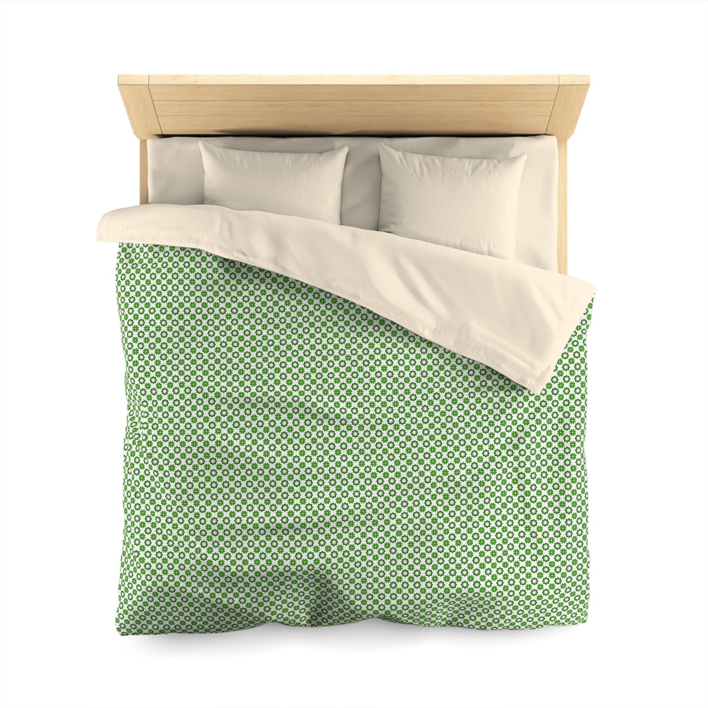 Emerald Star Garden Microfiber Duvet Cover