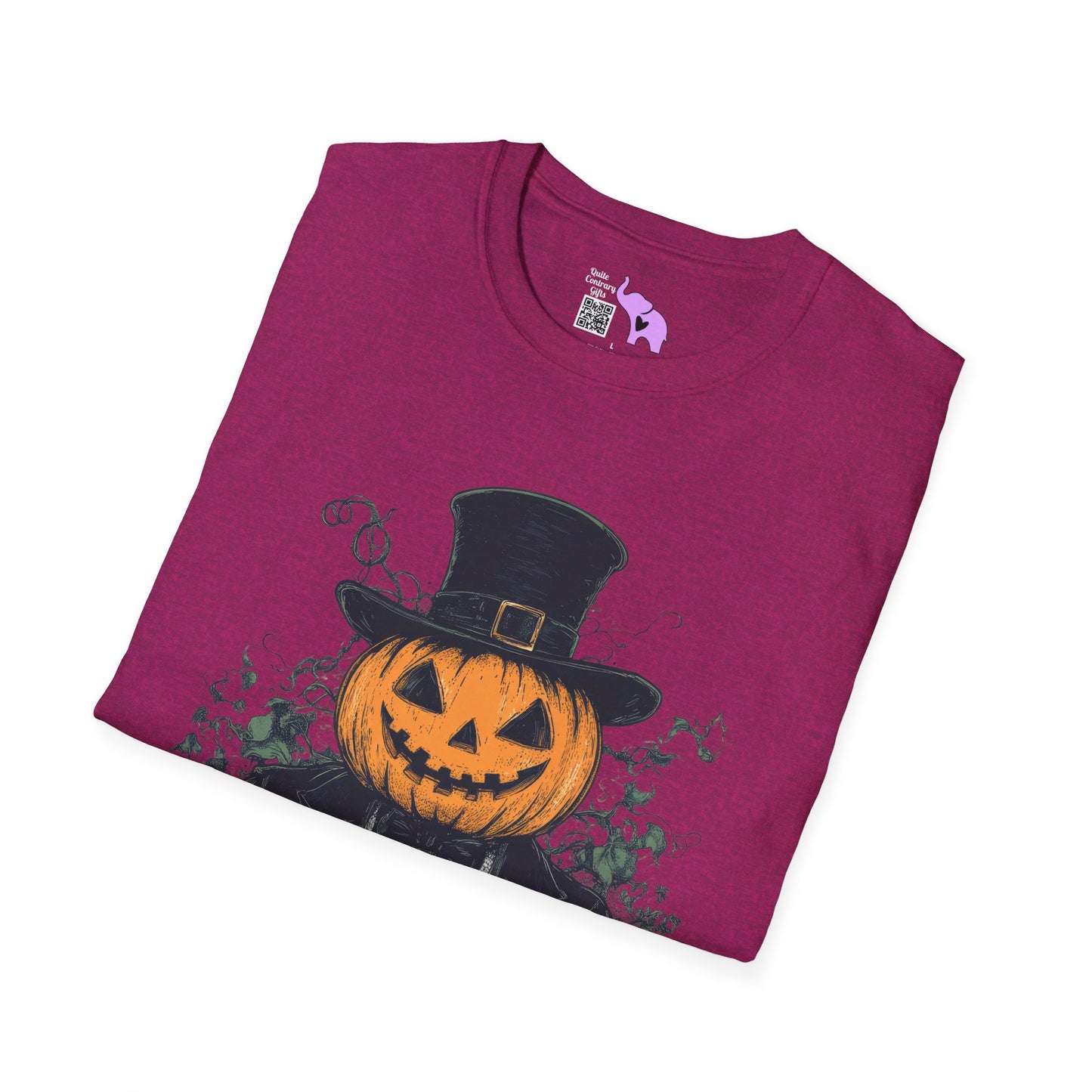 Halloween Pumpkin Man Adult T-shirt