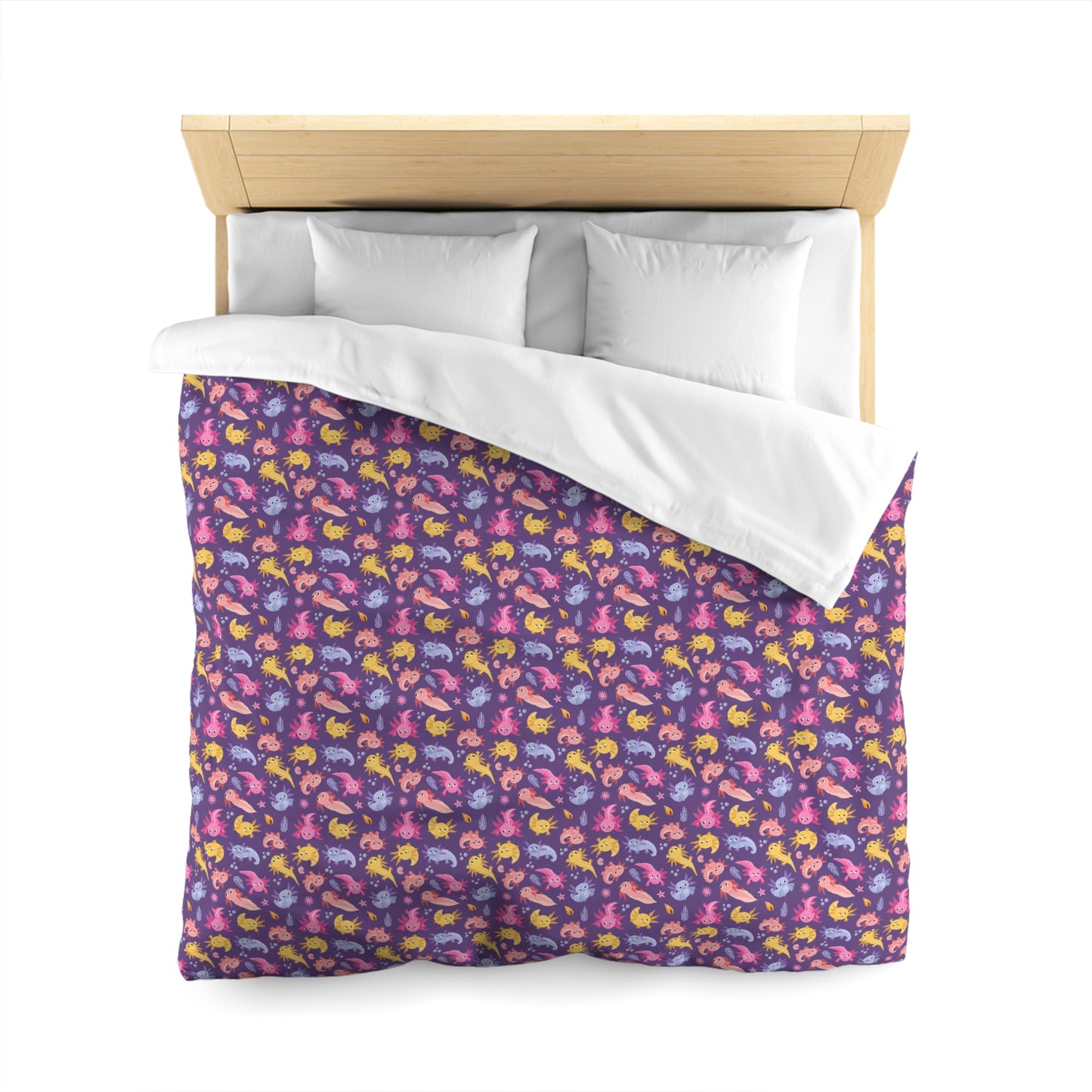Axolotl Adventures Microfiber Duvet Cover