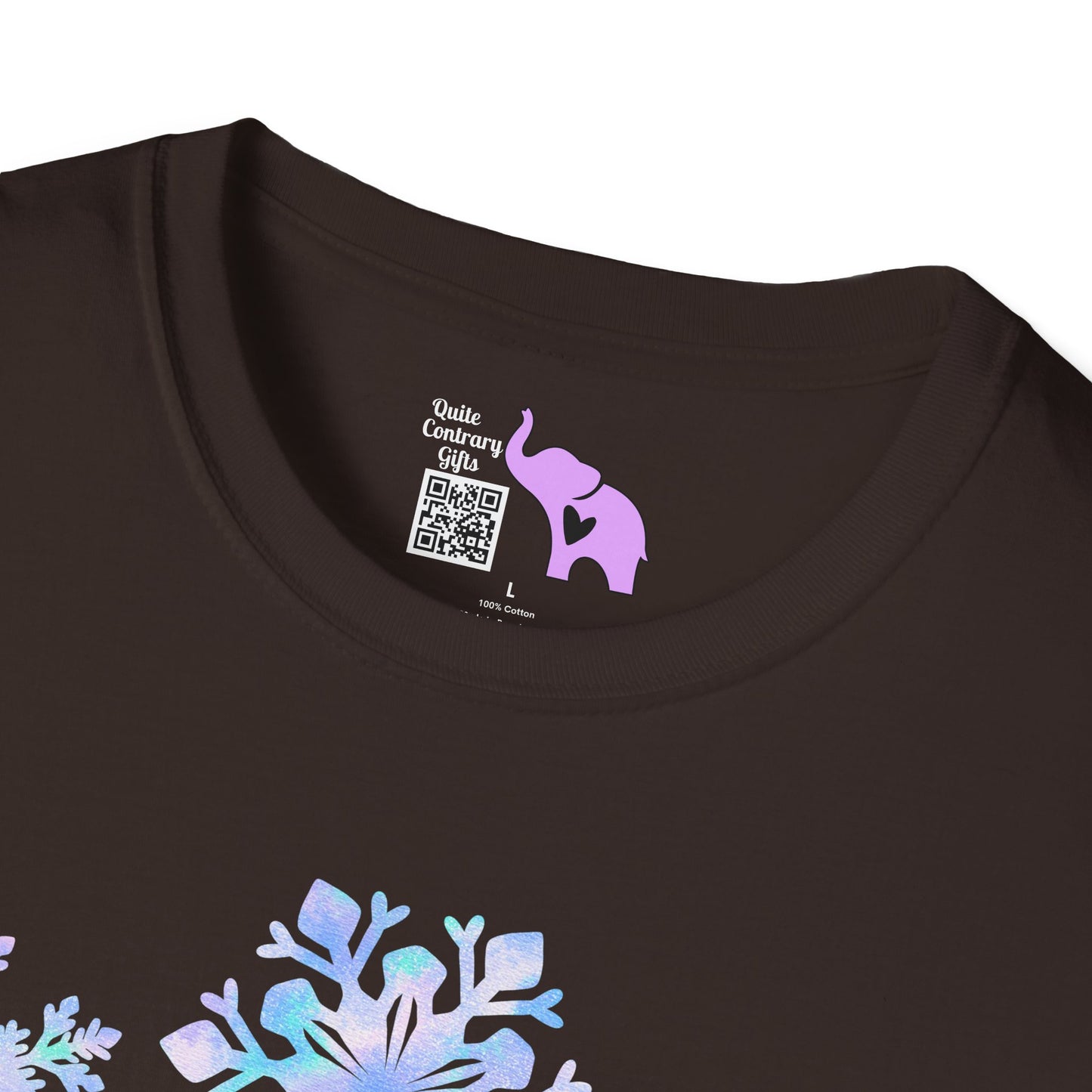 Blue Snowflakes Adult T-shirt