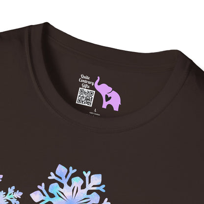 Blue Snowflakes Adult T-shirt