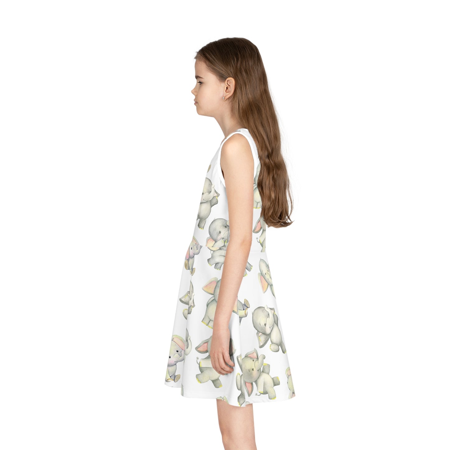 Dancing Elephants Girls' Sleeveless Sundress