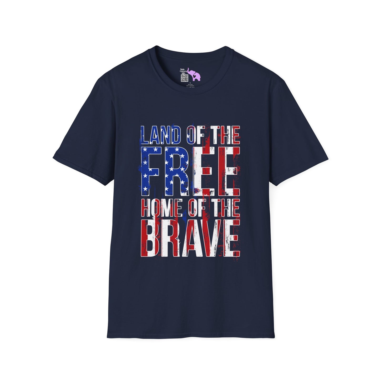 Land of the Free Home of the Brave Adult T-Shirt