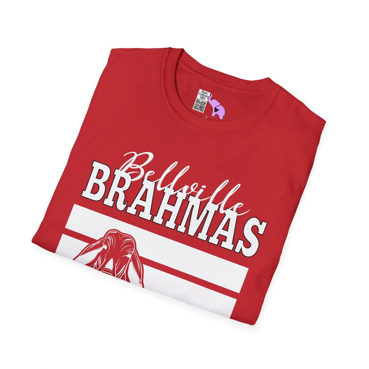 Ballville Brahmas w/Mascot & Stripes Adult T-shirt