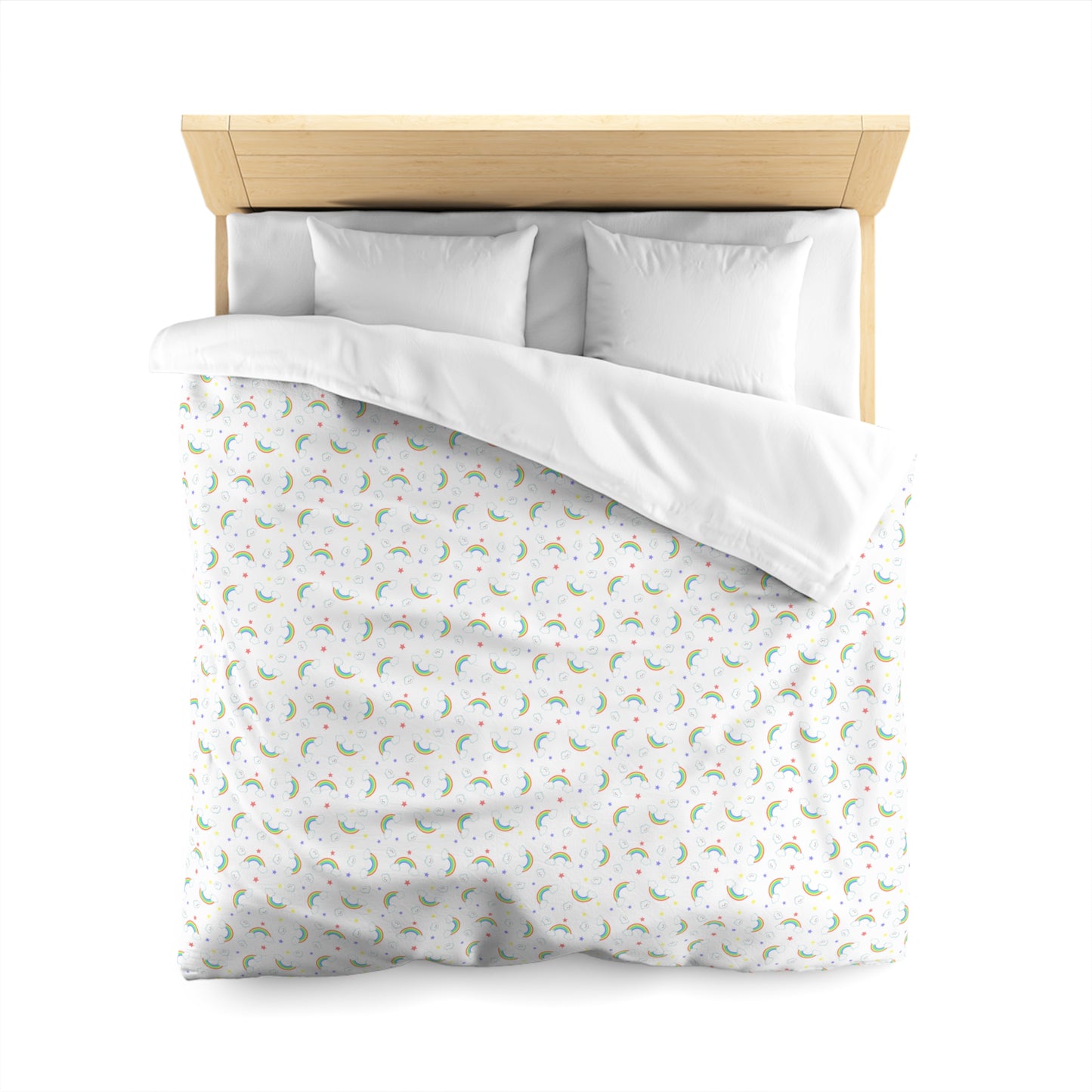Rainbow Smiles & Stars Duvet Bedding Set