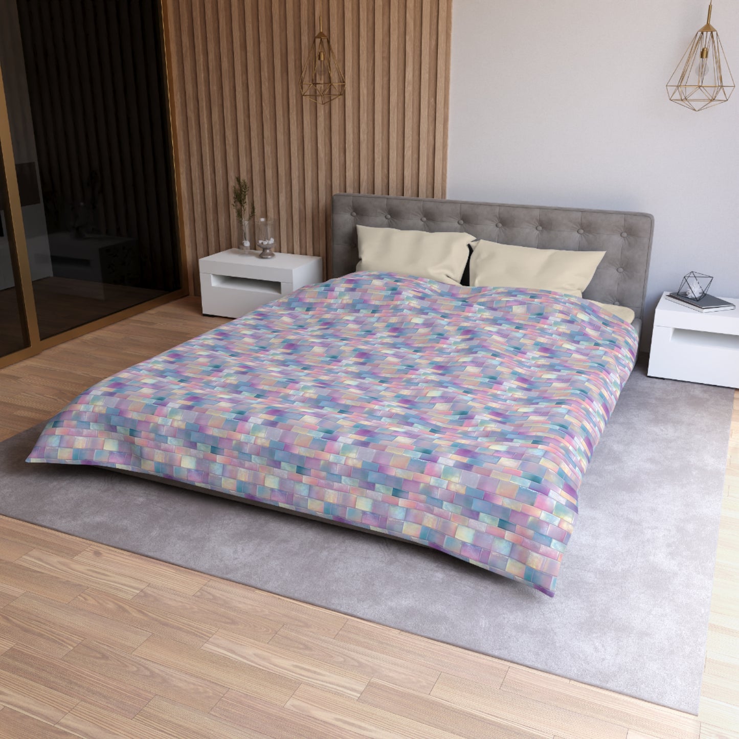 Cloudbound Panels Duvet Bedding Set