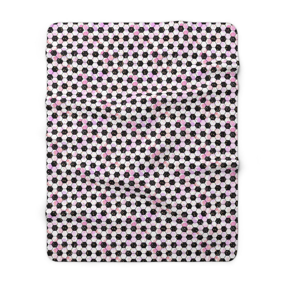Pink Soccer Fever Fleece Blanket