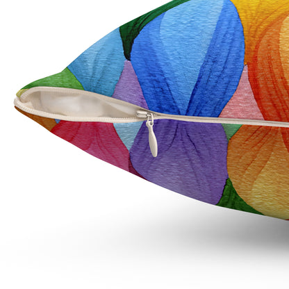 Vivid Vortex Throw Pillow