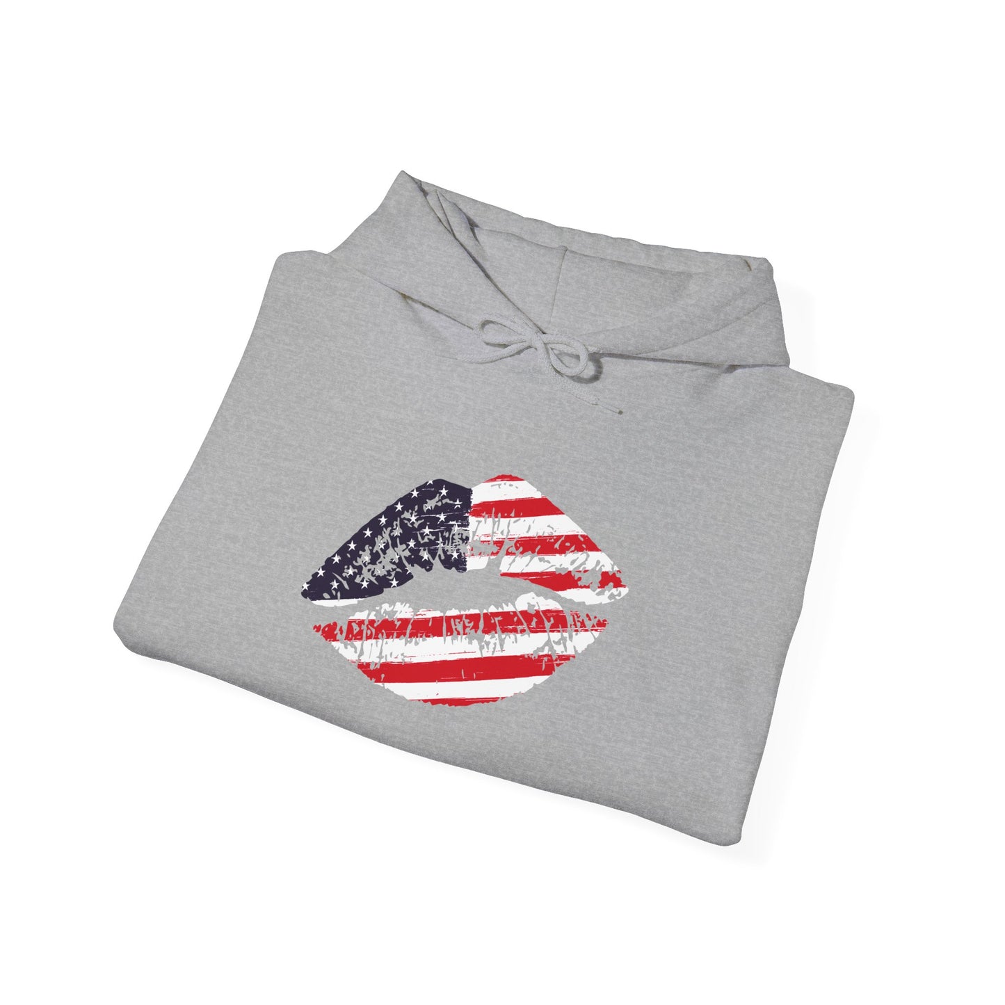 American Flag Lips Heavy Blend™ Hooded Sweatshirt