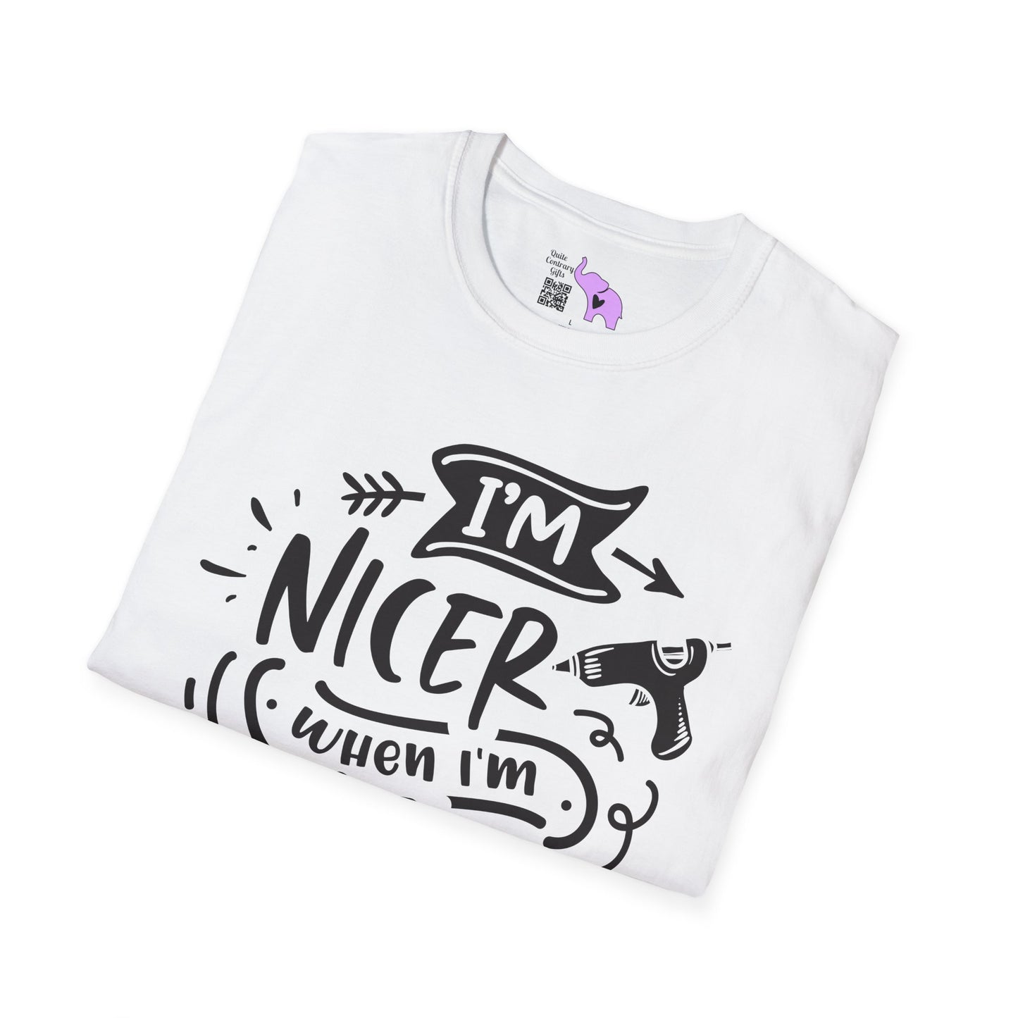 I'm Nicer When I'm Crafting Adult T-shirt