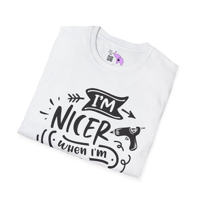 I'm Nicer When I'm Crafting Adult T-shirt