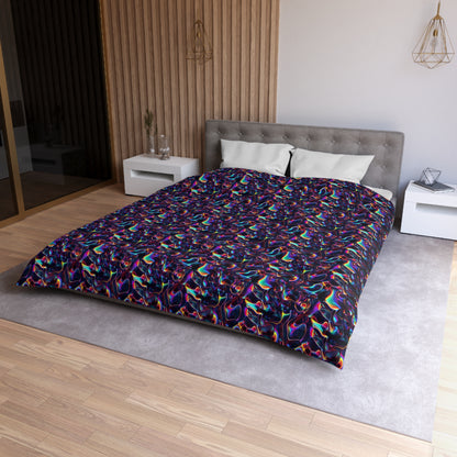 Holographic Mirage Microfiber Duvet Cover