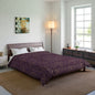 Golden Amethyst Radiance Mandala Comforter