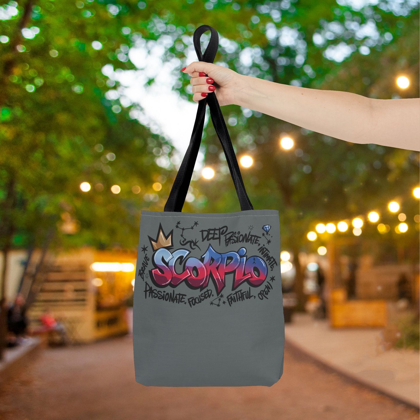 Scorpio Street Art Canvas Tote Bag