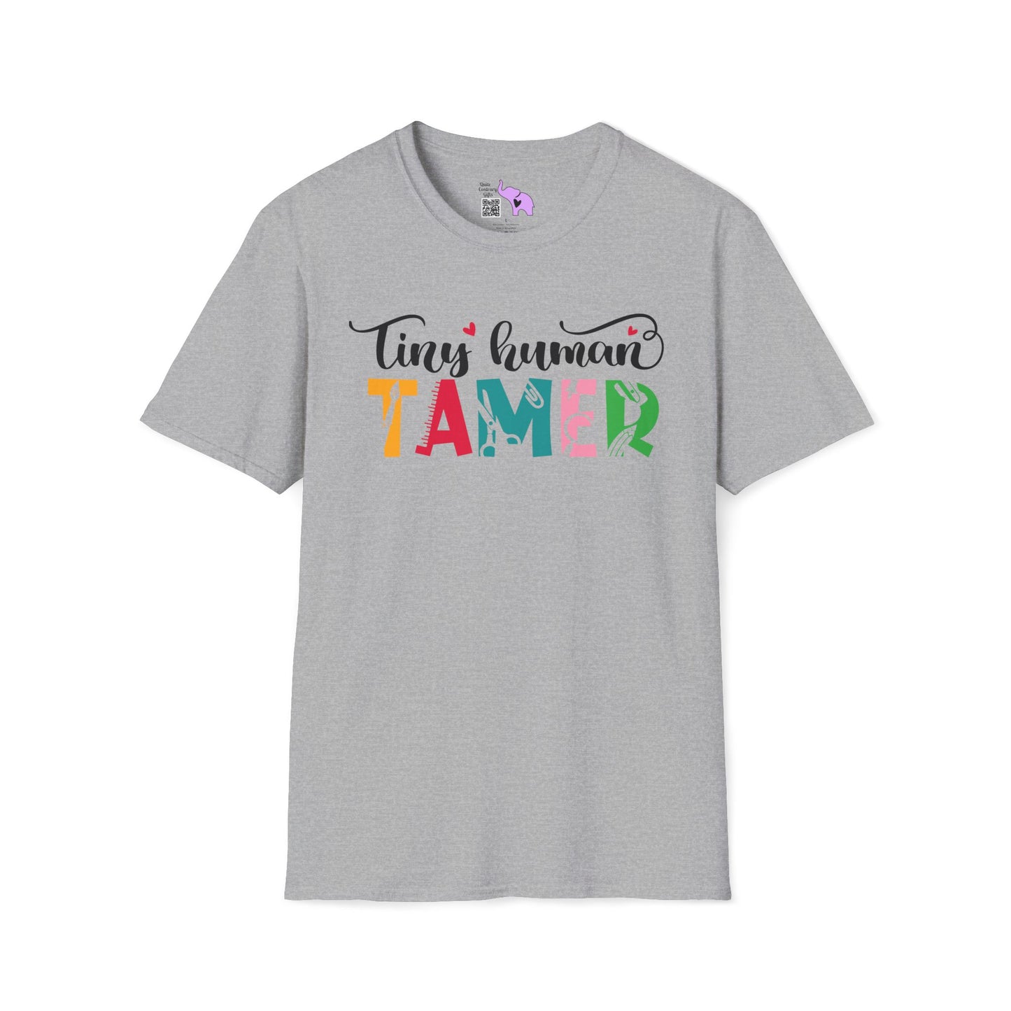 Tiny Human Tamer (Teacher) Adult T-shirt