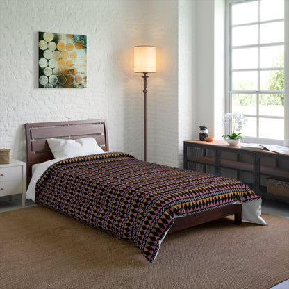 Midnight Clay Cairn Stripes Basic Bedding Set