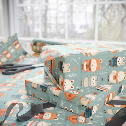 Snowy Bear Magic Wrapping Paper
