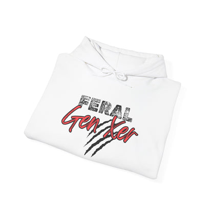 Feral Gen Xer w/Claws Heavy Blend™ Hooded Sweatshirt