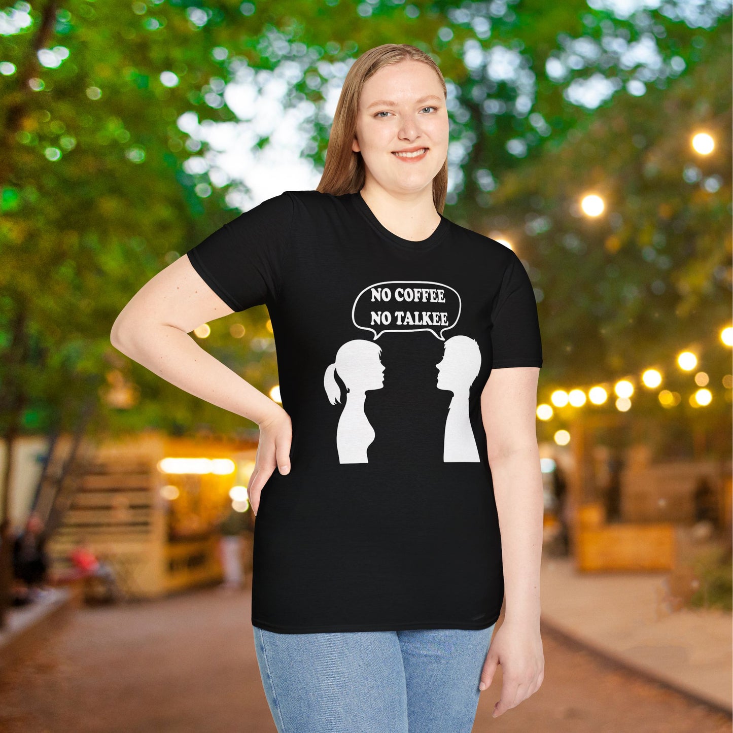 No Coffee No Talkee Adult T-shirt