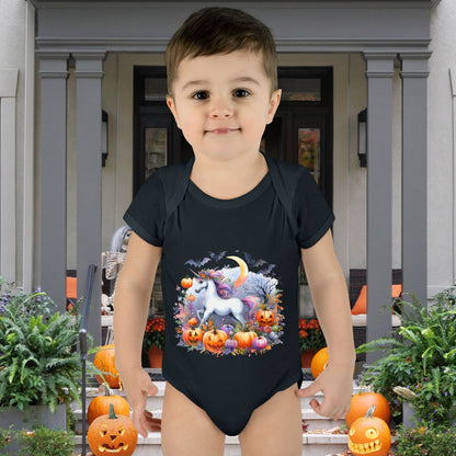 Halloween Unicorn Infant Baby Rib Bodysuit