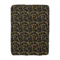 Golden Noir Swirl Fleece Blanket