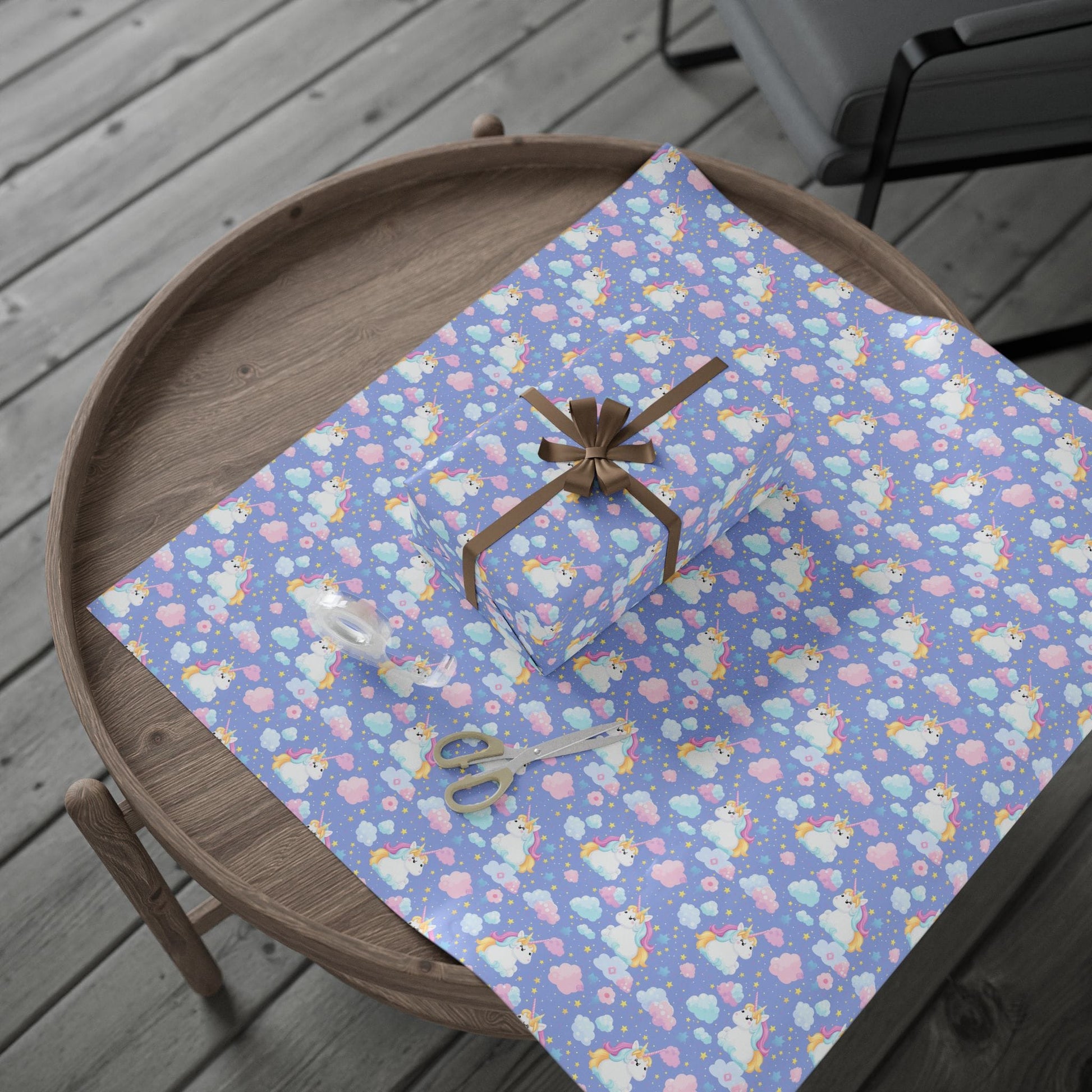 Sleepy Sky Unicorns Wrapping Paper