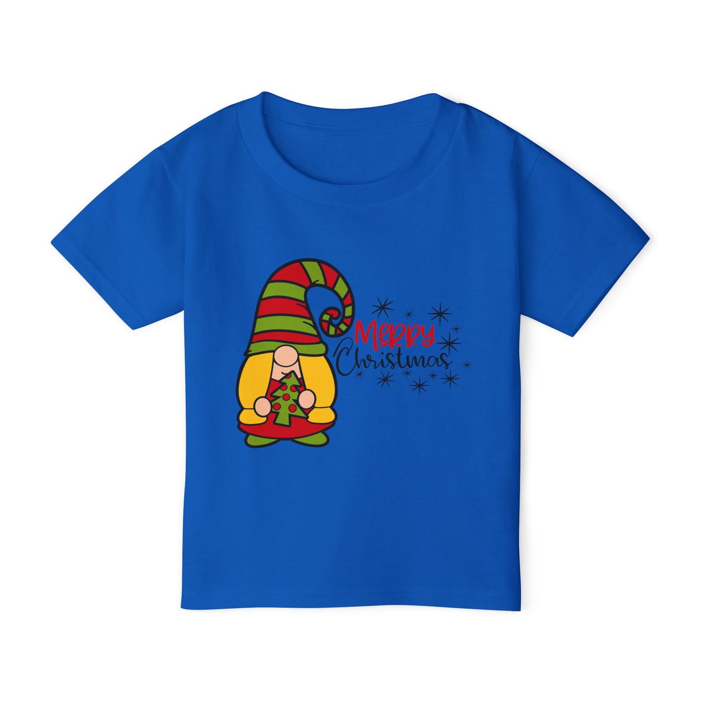 Merry Christmas Girl Gnome Heavy Cotton™ Toddler T-shirt