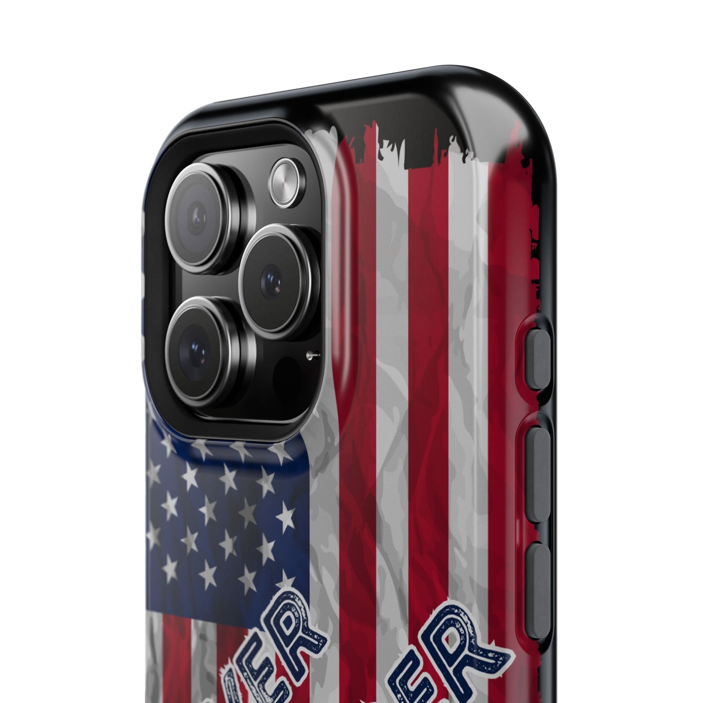 Never Surrender American Flag MagSafe® Compatible Tough Case for iPhone