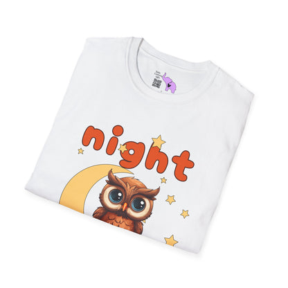 Night Owl Adult T-shirt
