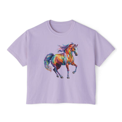 Dreamscape Stallion Women's Boxy Tee