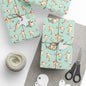 Aquamarine Sharks Wrapping Paper
