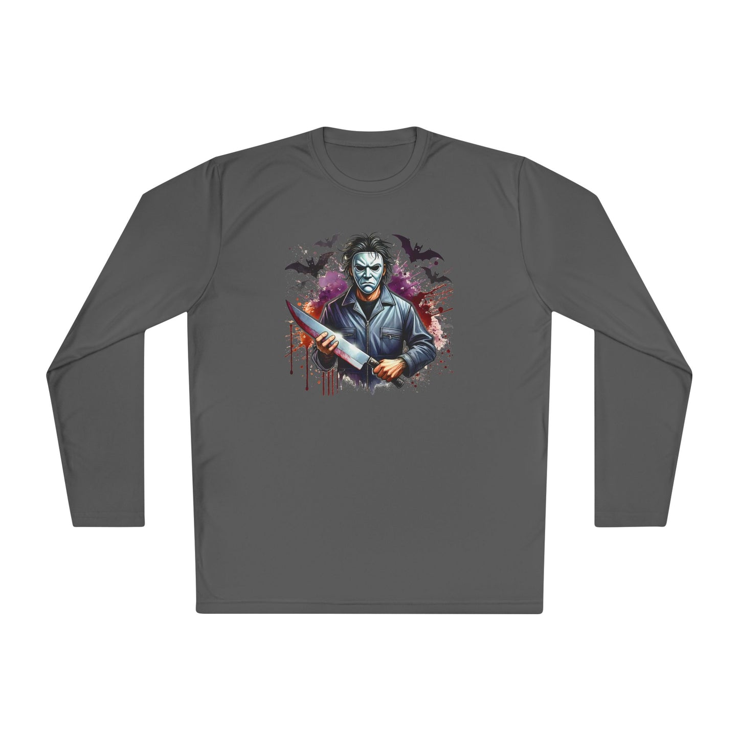 Creepy Halloween Killer Unisex Lightweight Long Sleeve Tee