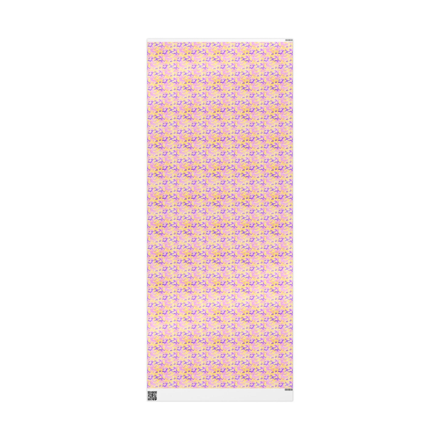 Peach Sorbet Camo Wrapping Paper