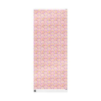 Peach Sorbet Camo Wrapping Paper