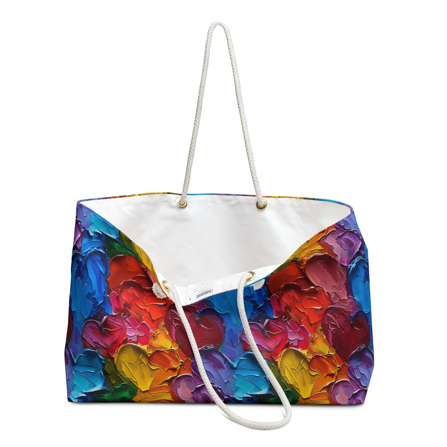 Palette Knife Hearts Weekender Bag