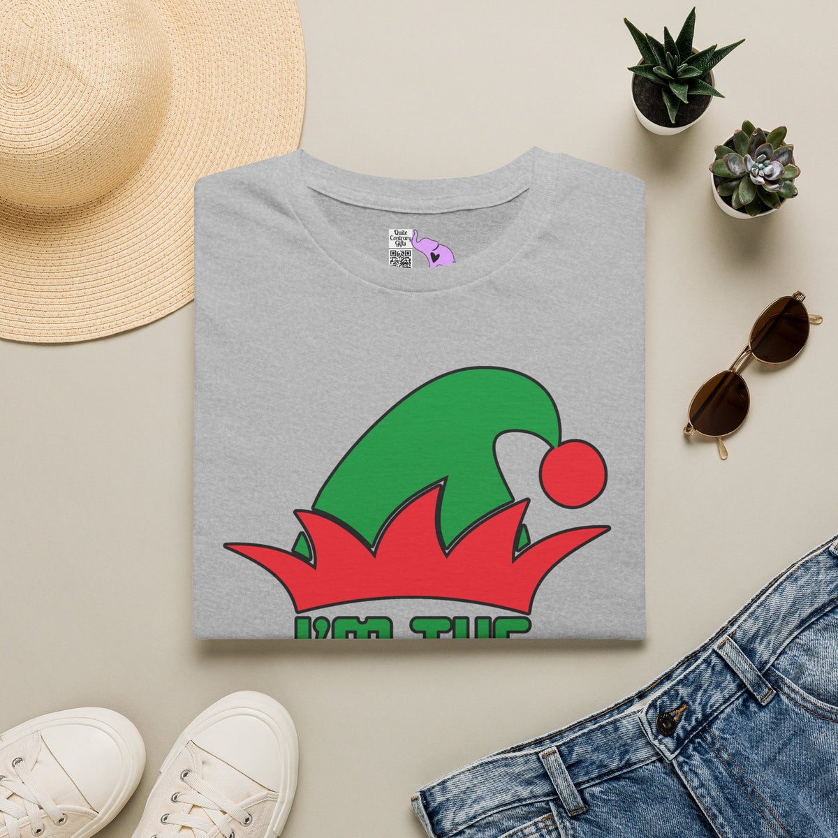 I'm The Daddy Elf Personalized Adult T-shirt