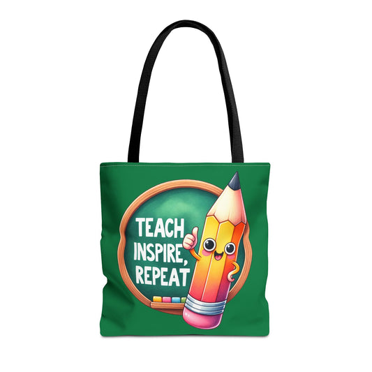 Teach Inspire Repeat Canvas Tote Bag