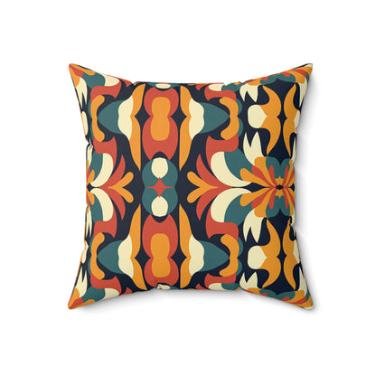 Autumn Kaleidoscope Throw Pillow
